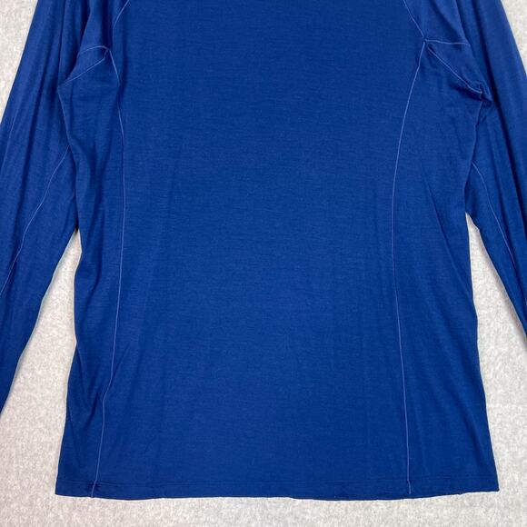 Smartwool Women's Size XL Blue Merino 150 Baselayer 1/4 Zip Long Sleeve - Picture 6 of 12